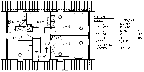 колиба-2 этаж