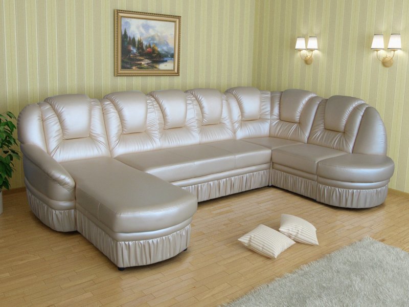 Угловой модульный диван